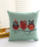 Love Owl Themed Cushion Cover