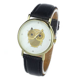 Owl Style Dress Gold Watch